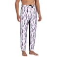 thumbnail image 4 of Kdxio Lavender Flowers Pattern Joggers,Sweatpants for Men with Pockets-Large, 4 of 5