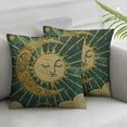 thumbnail image 3 of Acheng Retro Boho Astronomy Astrology Tarot The Sun Mysterious Throw Pillow Cover,Mid Century Universe Throw Pillow Covers Set of 2,Home Bedroom Decor,Gifts for Women Girls 24x24in, 3 of 7