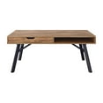thumbnail image 4 of Auston Rustic Brown Engineered Wood Grain Finish Coffee Table, 4 of 12
