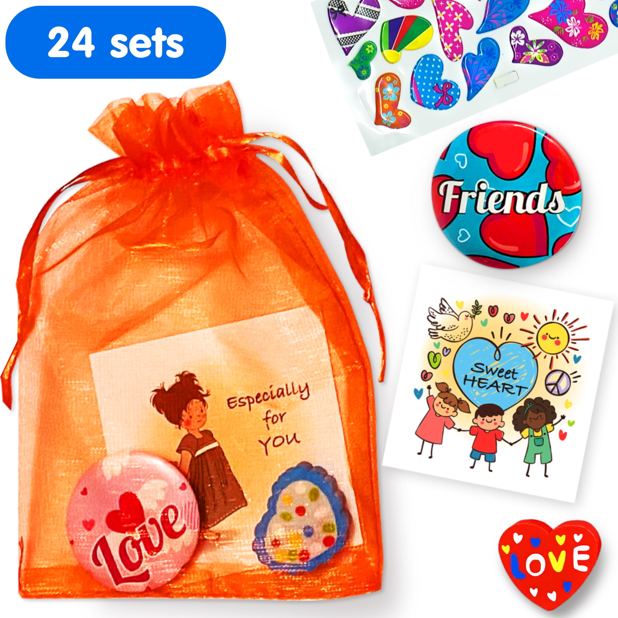  FiGoal Valentine's Day Kids Gift Set with 30