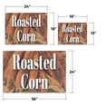 thumbnail image 3 of Roasted Corn Vinyl Decal 5 Pack of 12 Inch x 16 Inch Weatherproof Heavy-Duty Adhesive Backing | Freshly Made Snacks, Local Farms, Delicious Treats | Made in USA, 3 of 6