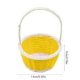 thumbnail image 4 of Easter Mini Basket Easter Mini Plastic Woven Basket Easter Theme Basket Suitable For Easter Home Outdoor School Use, 4 of 7