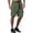 Army Green, variant on Bermuda Cargo Shorts for Men Summer Casual Elastic Waist Wide Straight Leg Relaxed Fit Hiking Shorts with Pockets