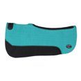 thumbnail image 2 of Horse 30" x 30" Western Contoured Wool Felt Close Contact Saddle Pad Teal 39121TL1, 2 of 5