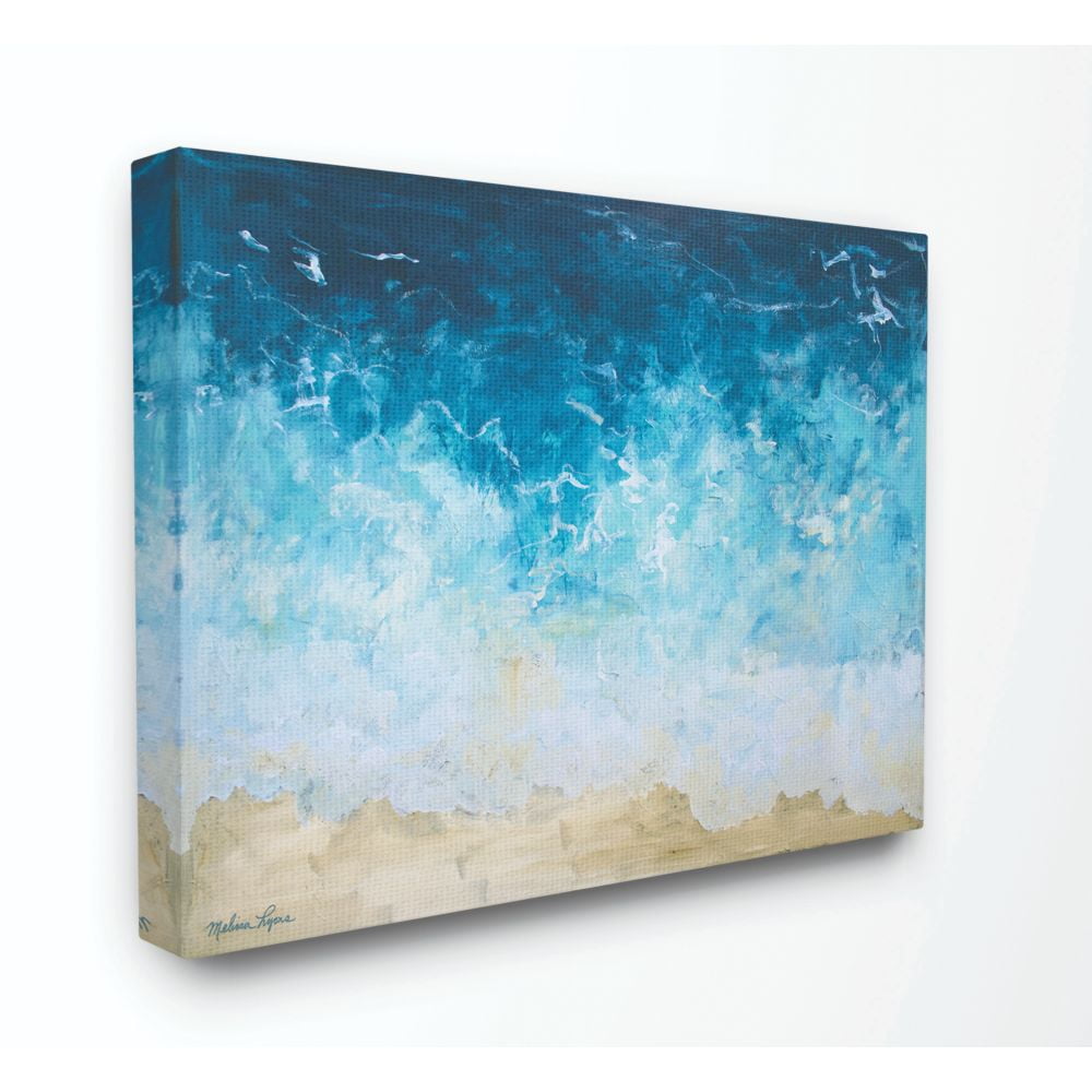 Melissa Lyons Art Instagram Stupell Industries Abstract Beach Waves Ocean Blue Painting Canvas Wall Art By Melissa Lyons Walmart Com