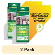(2 pack) Duck Brand 84 in. x 120 in. Rolled Window Insulation Film Kit, Fits Patio Doors or XL Windows