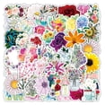 thumbnail image 1 of Pegatinas Blooming Flower, 50 unidades, coloridas caricaturas florales, 1 of 2