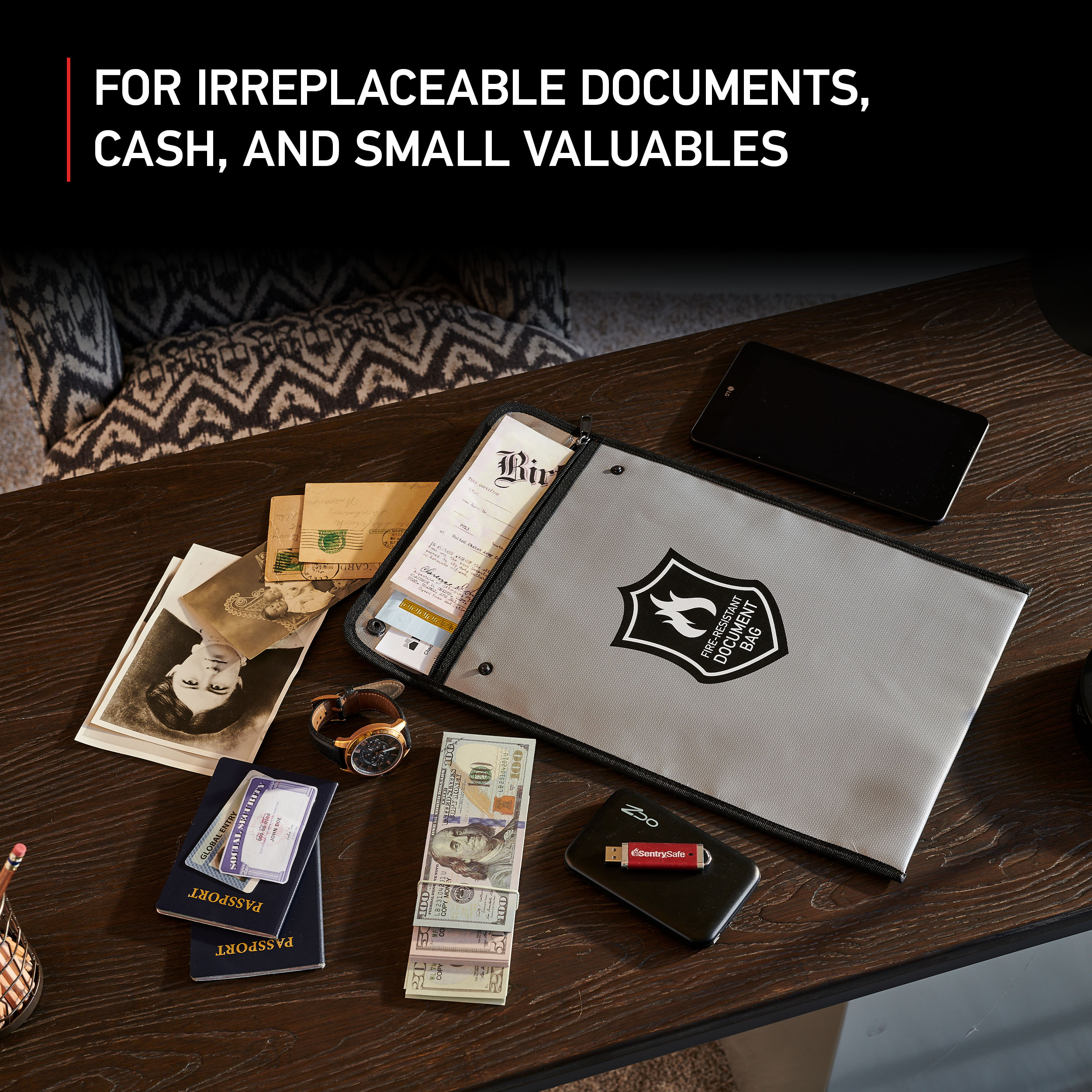 SentrySafe Fiberglass Fire Resistant Document Bag photo 5