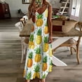 thumbnail image 3 of Lunarable Pineapple Fine Art Sleeveless Dress Summer Dress Woman 2025, 3 of 7