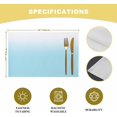 thumbnail image 3 of Dreamy Blue Placemats Set of 2 and White Gradient Place Mats Washable Table Mats for Party Kitchen Dining Decoration, 12 X 18 Inch, 3 of 8