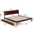 thumbnail image 3 of Pemberly Row King Solid Wood Platform Bed with Trundle in Walnut, 3 of 13