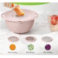 thumbnail image 5 of 4 1 Strainer With Mixing Bowl Set Strainer Bowl With Measuring Spoon Fruit Strainer Bowl Strainer And Food Strainer Stainless Steel Swivel Kitchen Strainer Bowl Stainless Steel Draining Rack Plate, 5 of 5
