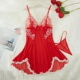 thumbnail image 2 of Tosmy Women Lingerie Ladies Lace Mesh Nightgown Chemise Boudoir Nighty Sleepwear Nightwear, 2 of 6
