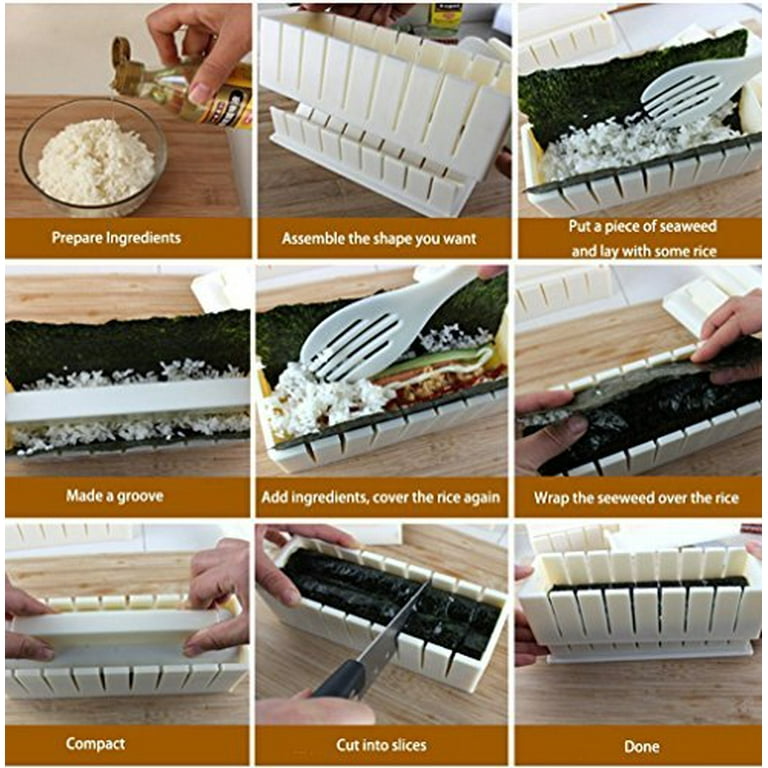Sushi Making Kit - Easy to Use DIY 10 Piece Sushi Roll Maker by Sushi  Master