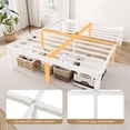 thumbnail image 6 of Merrland Queen Size Metal Bed Frame, 18" Platform Bed with Large Under-Bed Storage Space, Noise-Free, Easy Assembly, White, 6 of 7
