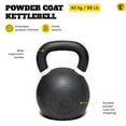thumbnail image 2 of Kettlebell Kings Powder Coated Kettlebells Weight 40KG - Hand weights Workout Gym Equipment and Strength Training Sets for Women and Men - Weights Set for Home Gym (4-48KG), 2 of 6