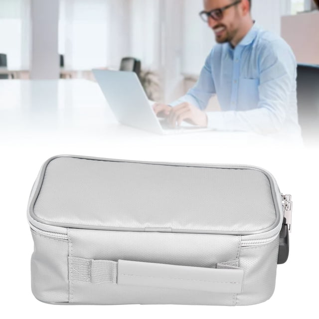 Bolsa de documentos ignífuga, Pequeña Bolsa de documentos Ignífuga Portátil Caja de Documentos Ignífuga Bolsa Ignífuga Con Cerrado Para Vijes de Oficina en Casa
