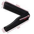 thumbnail image 2 of Minnieouse 1 ud./2 uds. Clip de bolsillo plegable para hombres, peines portátiles de plástico para la cabeza y la barba, peine ligero para viaje de Cuidado del cabello negro+dorado 1 PC Minnieouse MR4438-01, 2 of 6