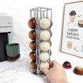 thumbnail image 4 of Coffee Pod Holder for Vertuo Line Coffee Capsule Pods Holder Display Stand 20Cups Storage Organizer Shelves Rack,A, 4 of 5