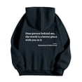 thumbnail image 4 of Cnbwig Womens Pullover Hoodies Word Graphic Printed Vintage Hoodie Trendy Drop Shoulder Sweatshirts Preppy Long Sleeve Tops Hoodies Fall Shirts Blue S, 4 of 7