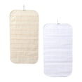 thumbnail image 3 of Organizador de joyas colgante de doble cara, soporte de 80 bolsillos para pinzas de pelo para mujer + organizador de joyas colgante de doble cara, sop , blanco y amarillo Fernando Organizador de joyas colgantes, 3 of 8