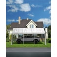thumbnail image 3 of YUSAZENS Couverture de Remplacement pour Abri d'Auto 20x13x11 Pieds Imperméable Protection UV Robuste Blanc, 3 of 8