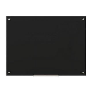 Tru Red Tempered Glass Dry Erase Board Black 4' x 3' (TR61200)