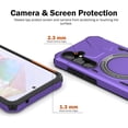 thumbnail image 6 of Magnetic for Samsung Galaxy A35 5G Case with Stand with 2 Pack Screen Protector [Compatible with Magsafe] Military Grade Shockproof Rugged Phone Cover with 360° Rotate Kickstand for A35 5G, 6 of 12