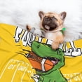 thumbnail image 3 of Yiaed T-Rex Playing Football Print Dog Blankets-Cat Blanket Washable for Couch Protection,Puppy Blanket, Soft Plush Reversible Throw Furniture Protector-Large, 3 of 8
