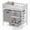 White & Gray, variant on Costway Wooden Baby Changing Table, Diaper Changing Station with 3 Fabric Storage Drawers Gray