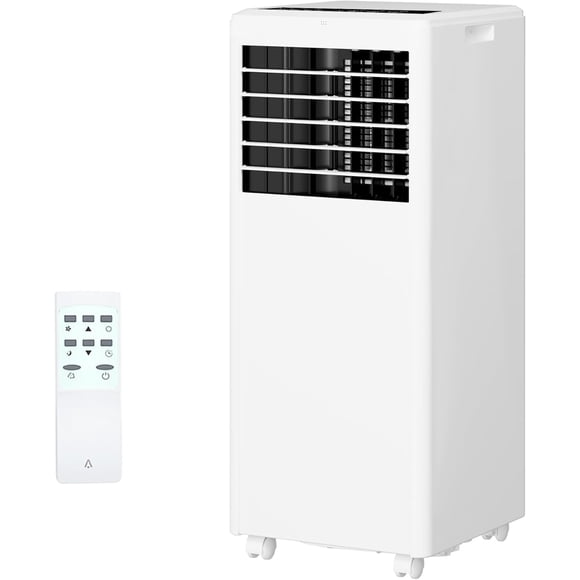 8000 BTU 3-in-1 Portable Air Conditioner – Dehumidifier & Fan – Quiet, Remote, Sleep Mode, 24H Timer – Cools Up to 350 Sq.Ft – Easy Window Kit