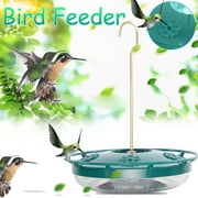 Herrnalise Hummingbird Feeder for Outdoors Hanging, Leak-Proof, Easy to Clean and Refill, Saucer Humming Feeder for Hummer Birds, Including Hanging Hook, with 5 Feeding Ports