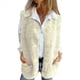 thumbnail image 1 of Chalecos de Forro con Cuello en V para Mujer, Chaquetas de Felpa con Botones, Sin Mangas, con Bolsillos. Crema S, 1 of 6