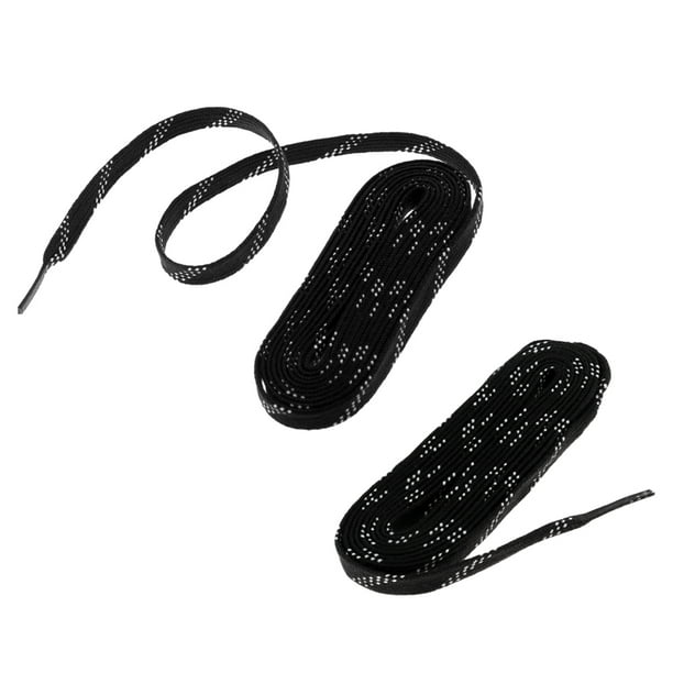 Cordones de zapatos Sunnimix 96 pulgadas Negro Patines