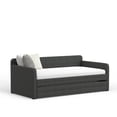 thumbnail image 5 of Tufted Twin Daybed with Roll-Out Trundle in Grey, 5 of 9
