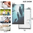 thumbnail image 3 of Dreamtimes Wolf Under Moonlight Cotton Towel Set 2PCS, Quick Drying Bath Towels, Soft and Breathable Hand Towel WashCloths for Kitchen, Bathroom, Gym, Beach, 3 of 7