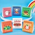 Desk Calendar, Mini 2024 Cute Cartoon Standing Flip Desktop Calendar ...