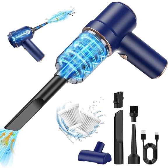GKEAPZA Car Vacuum Cleaner, Mini Handheld cordless Vacuum Cleaner, 8000PA Protable Lightweight for Car, Home, Kitchen, Pet Hair