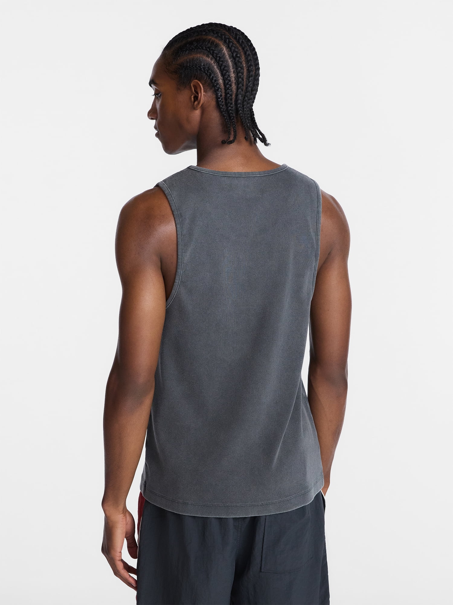 No Boundaries Ribbed Tank Top, Men's XS-5XL