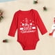 thumbnail image 4 of Body para recién nacido de My First Christmas, mono de algodón de manga larga para bebé, traje con estampado de ciervos, monos para bautizo infantil, ropa, regalos, 4 of 5