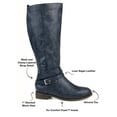 thumbnail image 5 of Journee Womens Ivie Stacked Heel Riding Boots, Calf Widths Available, 5 of 10