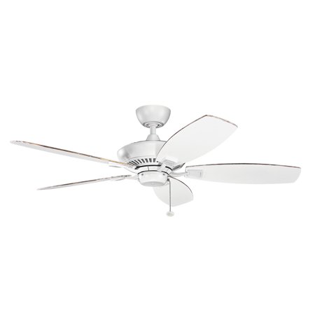52 Inch Steel Wall - Indoor Ceiling Fans Light With Matte White Tone Finished Steel Material 52 inch