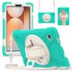 thumbnail image 1 of Funda para Samsung Galaxy Tab A9, Funda Protectora de Silicona Anti-caída + Capa de PC con Asa, Soporte, Correa para el Hombro, Resistente a Golpes, Tres Pruebas, Funda Protectora para Tablet, Verde,, 1 of 10