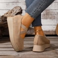 thumbnail image 5 of Khaki Feminine Casual Shoes With Wedge Heel And Round Toe Design Great For Daily Comfort Ideal For Various Activities, 5 of 9