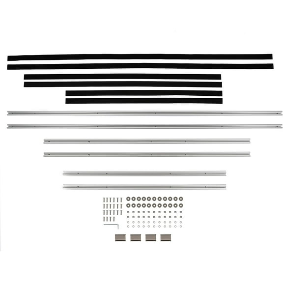 KOJEM Roof Rack Side Rails Compatible with 2007-2020 Mercedes Benz Sprinter 170 Wheel Base Rooftop Luggage Carrier Rack Tracks