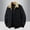 Black, variant on Men's Corduroy Jacket Solid Color Lamb Wool Velvet Long Sleeve Casual Top Warm Fall Fashion