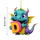 thumbnail image 3 of Christmas Acrylic 26 Letter Dinosaur Pendant Letter Dinosaur Party Decoration Pendant, 3 of 4