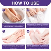 Mooyam 5 Pack Lavender Foot Peel Mask Baby Foot Exfoliant Feet Peel Mask