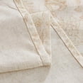 thumbnail image 3 of Kitchen Curtains Tier Curtains Linen Curtains Farmhouse Floral Taupe Kitchen Cafe Curtains 24 Inch Length Small Rustic Country Curtains Rod Pocket Kitchen Curtain Set 2 Panels Taupe on Beige, 3 of 6