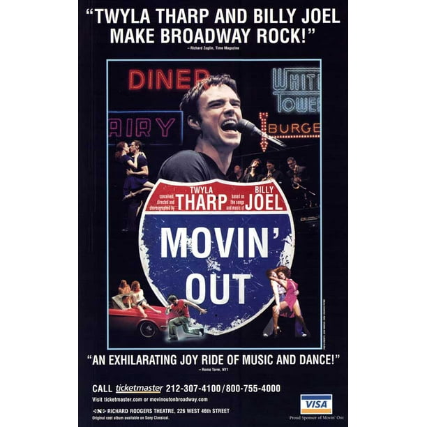 Movin' Out 11x17 Broadway Poster